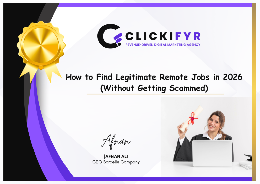 How to Find Legitimate Remote Jobs in 2026 (Without Getting Scammed)
